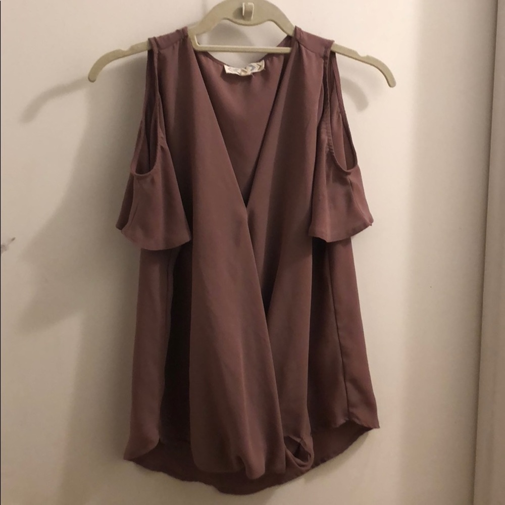 Pink Rose CrissCross Top